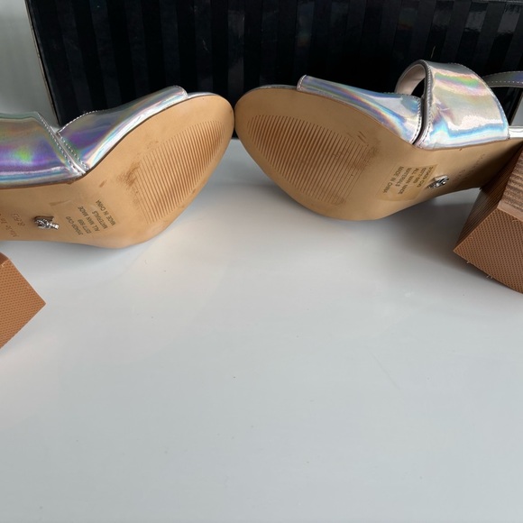 Victoria's Secret Holographic Strappy Sandals - Picture 6 of 11